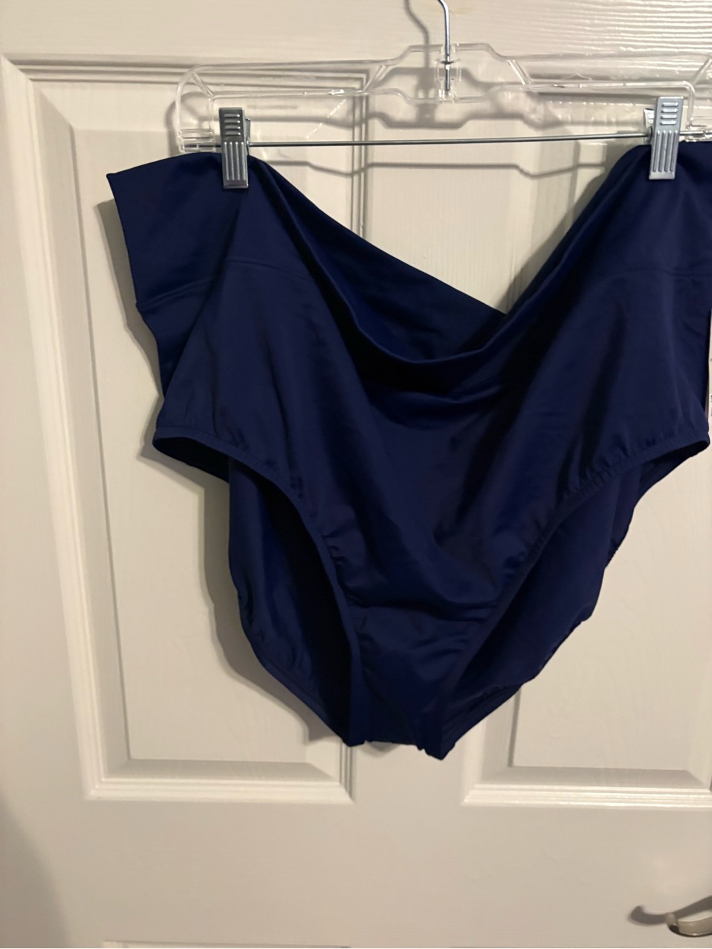 238- NWT croft & barrow Navy Blue High-Waist Bikini Bottoms